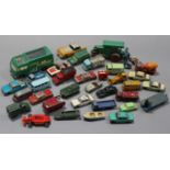 Thirty various die-cast scale models by Dinky, Lesney, & others, all unboxed.