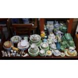 Various items of decorative china & pottery, part w.a.f.