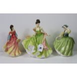 A Royal Doulton Pretty Ladies series figure “Spring Ball” (HN5467) with certificate; & two other