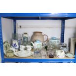 Various items of decorative china, pottery, glassware, etc.