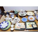 A Portmeirion “Botanic Garden” jug & basin; various items of commemorative china; & various other