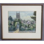 EDITH ISABEL BARROW (early 20th century). Coombe Martin Parish Church, North Devon. Signed lower
