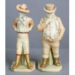 A Royal Worcester porcelain “Countries of the World” standing figure of “John Bull”, decorated in