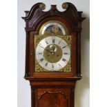 A FINE GEORGE III LONGCASE CLOCK by (Thomas) “HELM, ORMSKIRK”, the 13” brass & silvered dial with