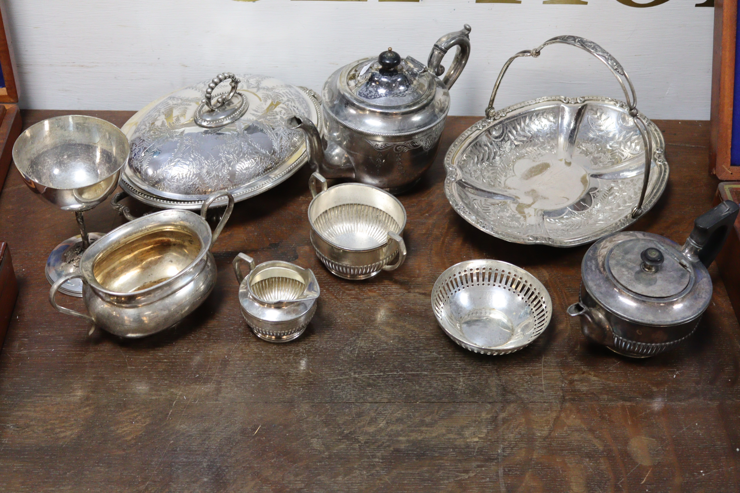 A large quantity of silver-plated items including three part-fitted canteens, various other cutlery, - Image 2 of 7