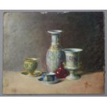 Monogram W. J. B./E. J. B.(?), late 19th century. A pair of still life studies, one of