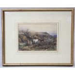 JOSIAH WOOD WHIMPER, R. I. (1813-1903). A ploughing scene near Hazelmere; watercolour: signed &