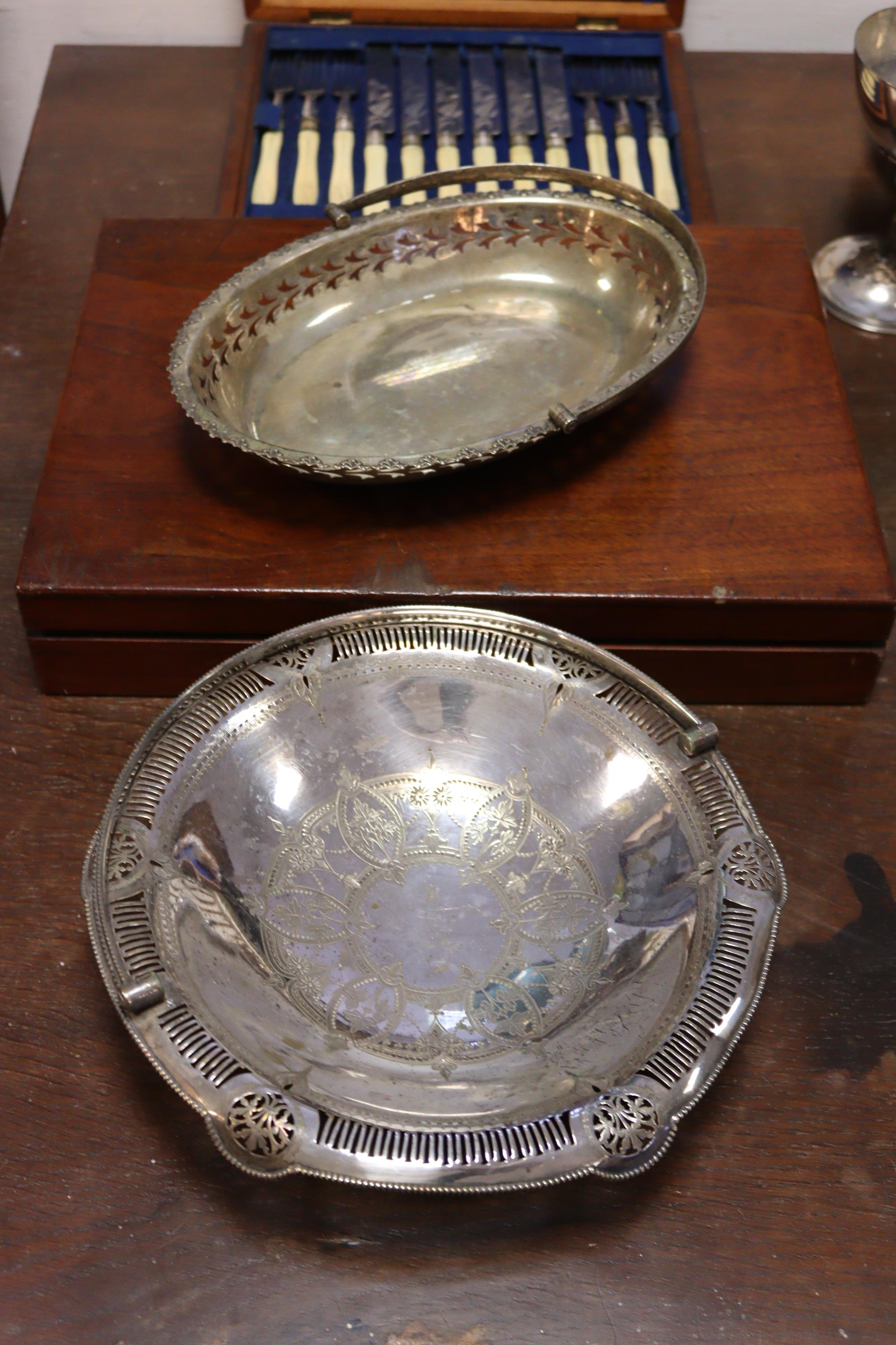 A large quantity of silver-plated items including three part-fitted canteens, various other cutlery, - Image 5 of 7