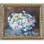 MARION BROOM, R. W. S. (1878-1962). A still-life study of a bowl of flowers, signed, watercolour:
