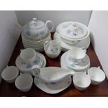 A Wedgwood bone china “Ice Rose” forty-seven piece part dinner & tea service.