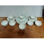 A Mintons bone china “Spring Valley” twenty piece part tea service; & various items of white