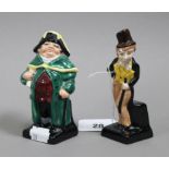 Two Royal Doulton Charles Dickens character figures “Bumble” & “Dick Swiveller”.