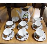 A Midwinter Stylecraft “Oranges And Lemons” fifteen-piece coffee service.