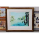 Ten various decorative paintings & prints, all framed.