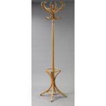 A bentwood hat & coat stand, 78” high.