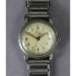 A vintage Mido “Multifort” Super-Automatic ladies’ wristwatch in chrome-plated case.