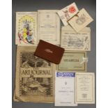 An Edwardian autograph album; together with ten various greetings cards; an official programme “