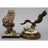 A Country Artist’s large limited edition model of an eagle & chicks titled “Remote Heights” (Ltd.