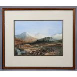 Two watercolour paintings by Peter Wilkinson – mountain landscapes, 10¼” x 14¼” & 7¼” x 10¼”, each