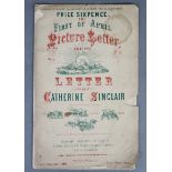 A mid-19th century volume “The First of April Picture Letter And The Letter”, by Catherine