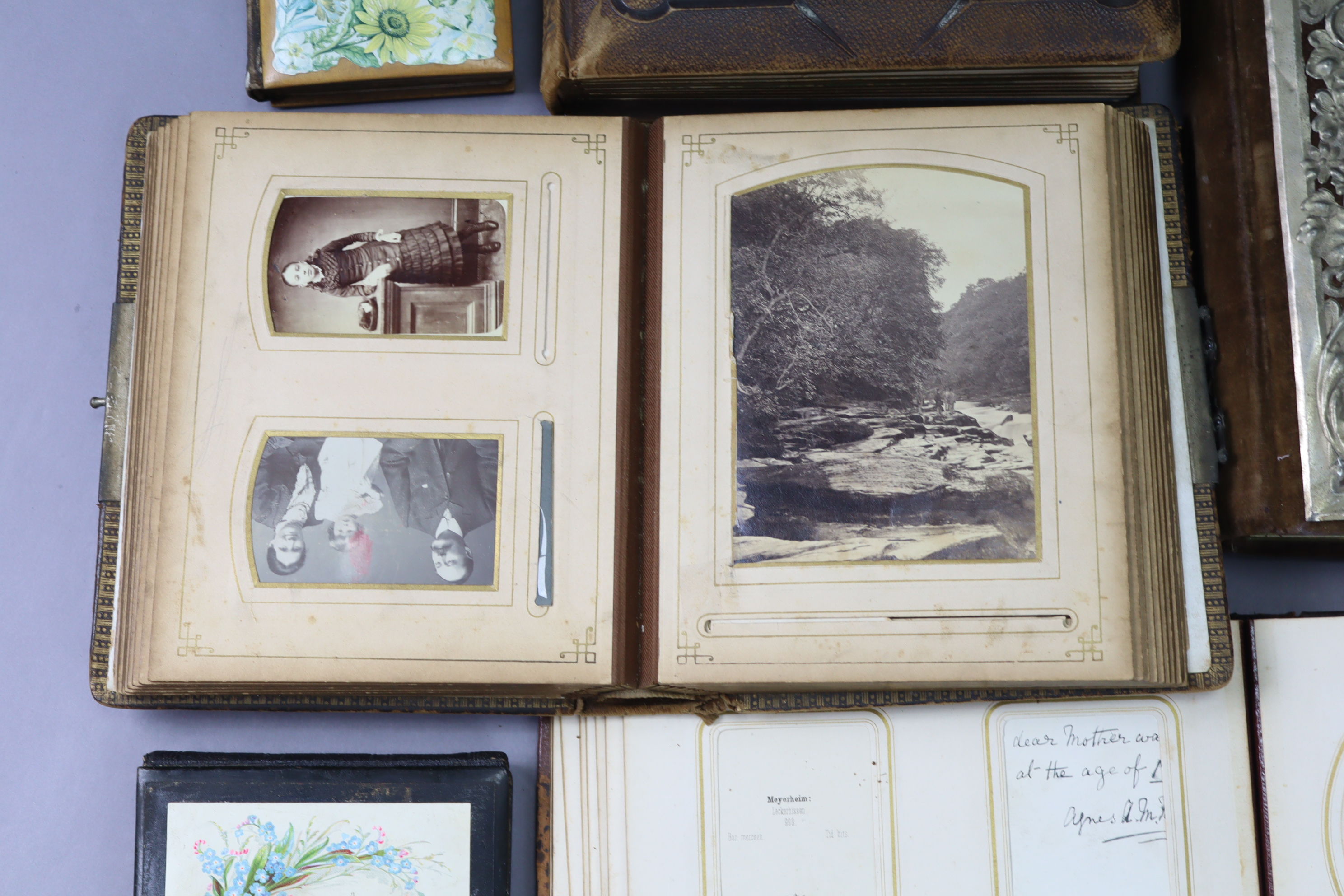 A large collection of assorted carte-de-visite portrait studies & family photographs, contained in - Image 2 of 7