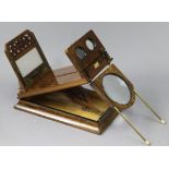 A late 19th century walnut graphoscope by Negretti & Zambra of London, 15¼” wide.