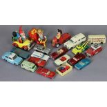Seventeen various die-cast scale models by Corgi, Lesney, & others, all un-boxed.