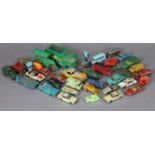 Thirty various die-cast scale models by Dinky, Lesney, & others, all unboxed.