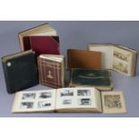 Seven various late 19th/early 20th century photograph albums.