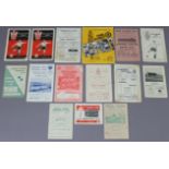 Fifteen various mid-20th century Bath City away football programmes, circa 1956 onwards.