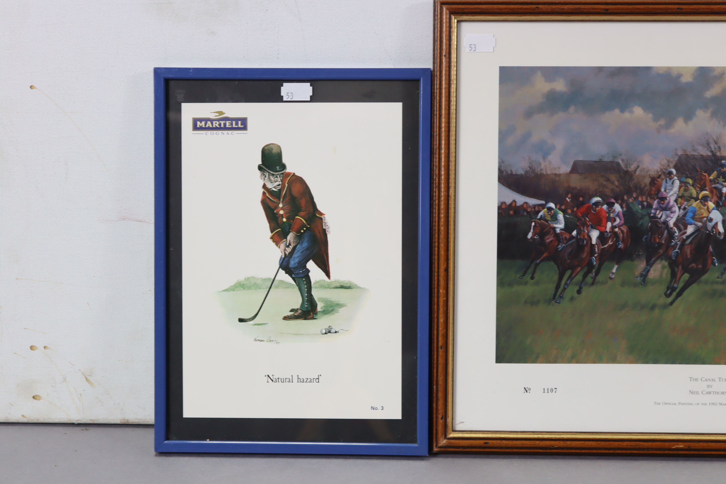 A set of Martell cognac "Grand National Winners" trade cards (25 of 25), displayed in a glazed - Image 2 of 4