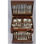 A part service of Kings’ pattern silver-plated cutlery comprising one hundred & fourteen items, in
