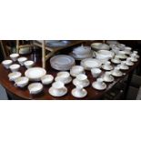 A Royal Doulton bone china “Sovereign” ninety-two piece extensive part dinner, tea, & coffee service