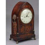 A REGENCY BRACKET CLOCK, the 6½” convex dial signed “ROSKELL, LIVERPOOL”, with double-fusee striking