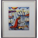 A Limited Edition coloured print after Reg Mombassa titled: “Waterland IV”, (Ltd. Ed. No. 146/