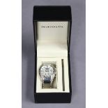 A Diamond & Co. 100m water resistant gent’s quartz wristwatch (Model DC042 II), in stainless-steel