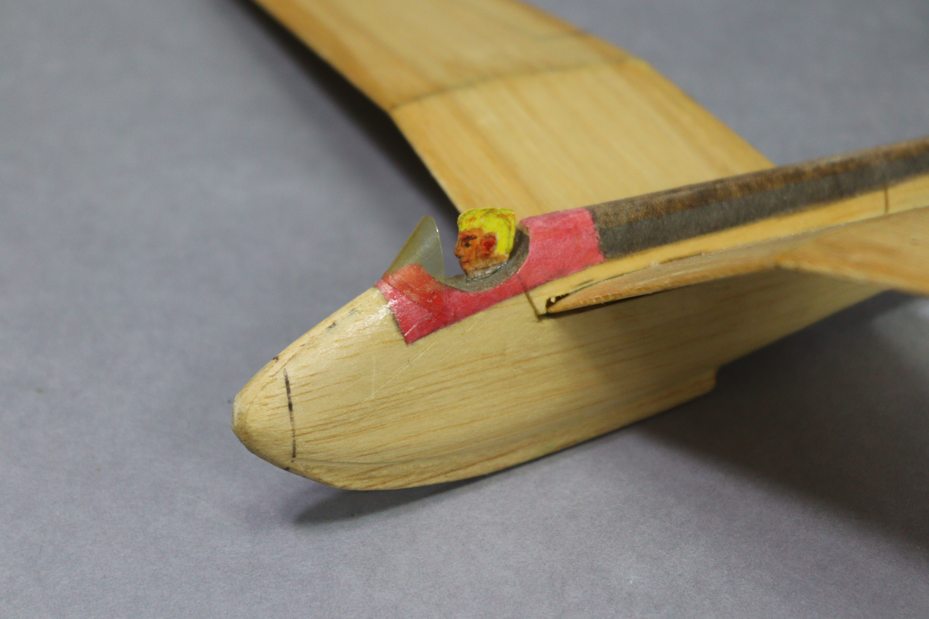 Eight painted lead African bandsmen figures; together with two wooden model ships; & three balsa - Image 10 of 12