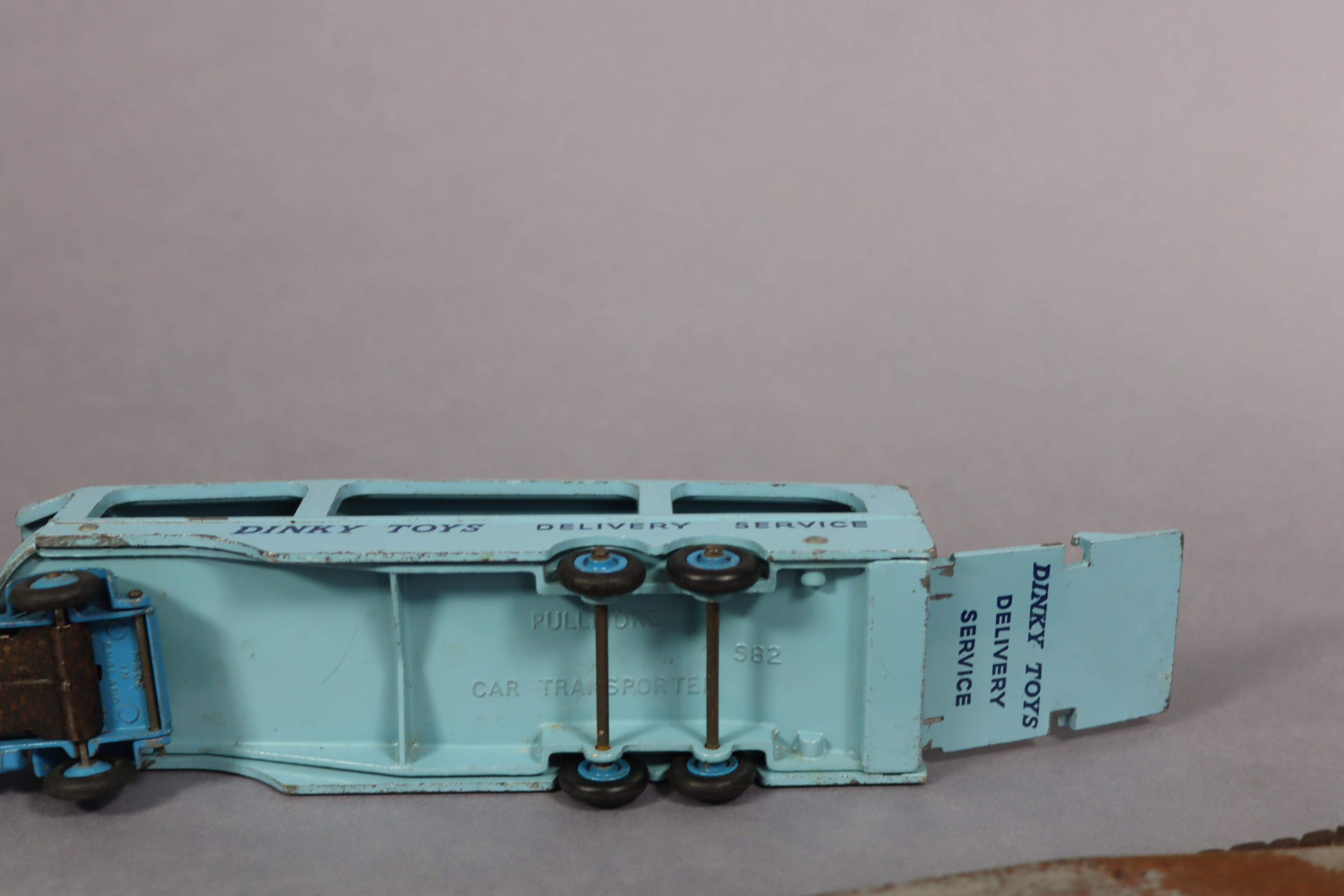 A Dinky die-cast scale model “Pullmore Car Transporter” (No. 982), unboxed; together with two - Image 4 of 4