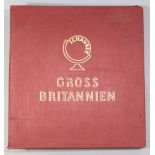 A Schaubek album & contents of GB Stamps; & a large quantity of loose GB stamps, some sorted into