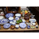 Various items of decorative china, pottery, etc., part w.a.f.