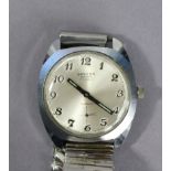 An Oriosa “Swiss” 17 jewel Incabloc gent’s wristwatch in chrome-plated case.