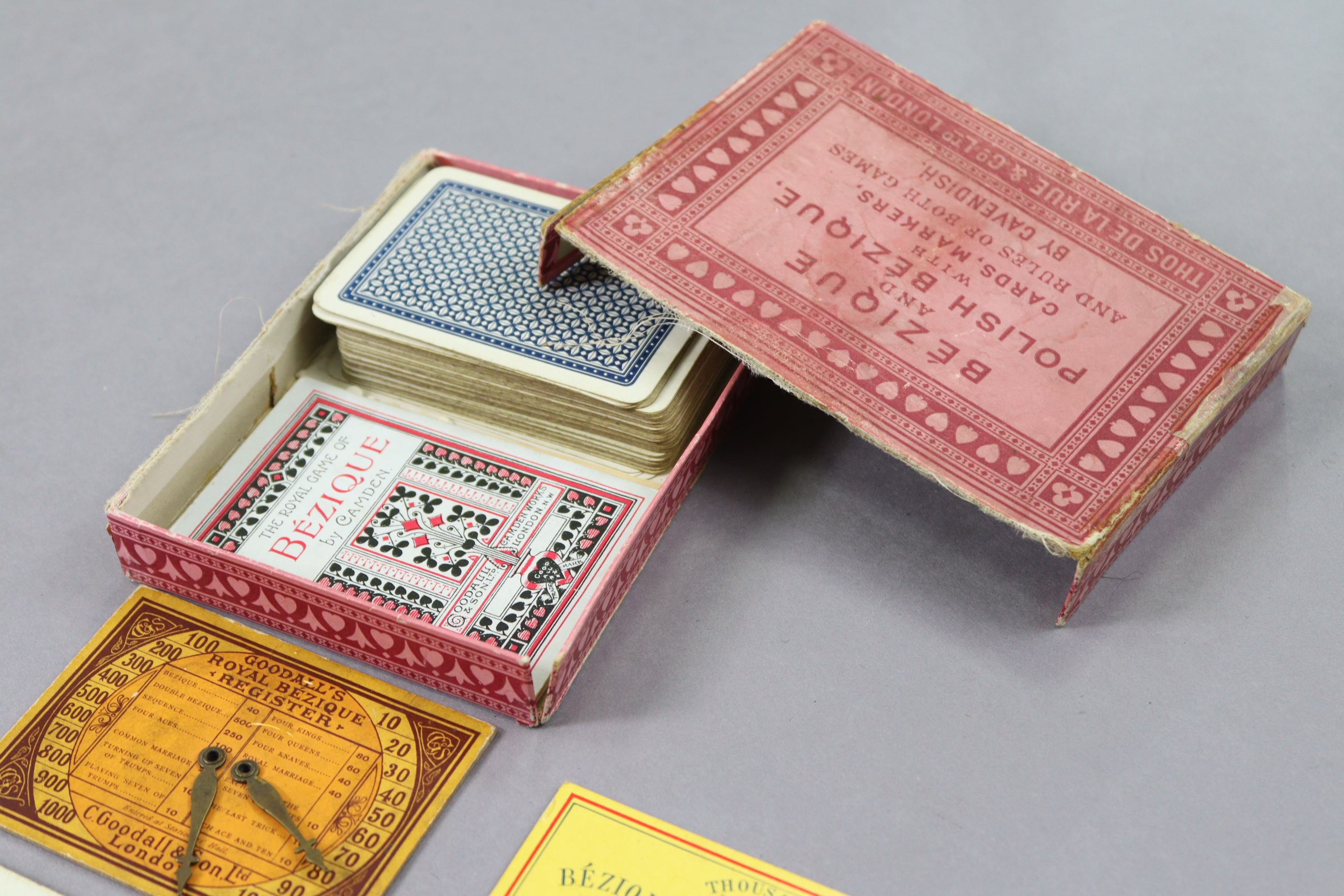 A Thos. De La Rue & Co. of London "Bezique And Polish Bezique" card game, boxed. - Image 3 of 3