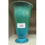 A Pilkingtons Royal Lancastrian pottery trumpet shaped pedestal vase,