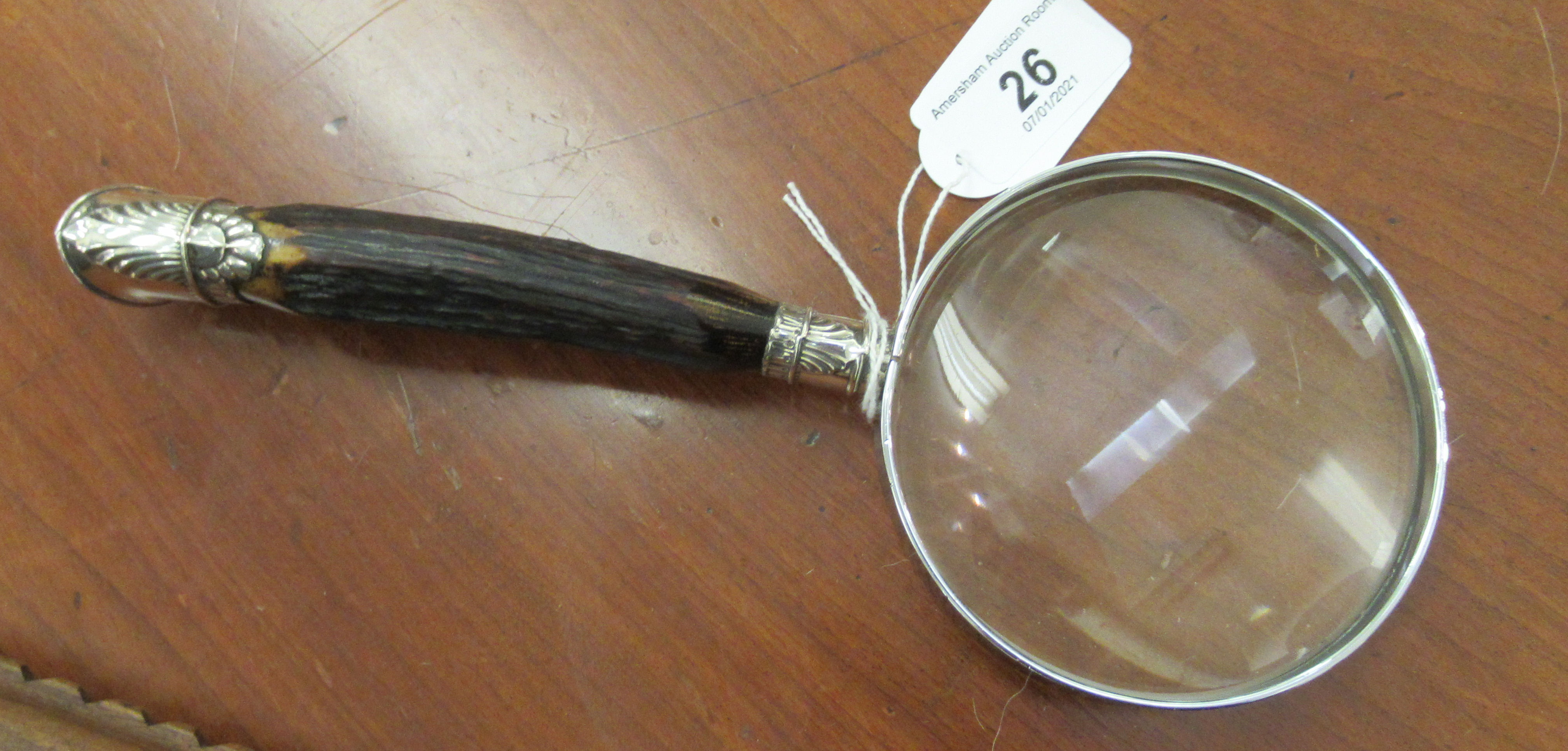 A magnifying glass,