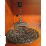 A 19thC Coalbrookdale cast iron dish,