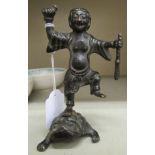 An early 19thC Chinese cast bronze Jin Chan 5.