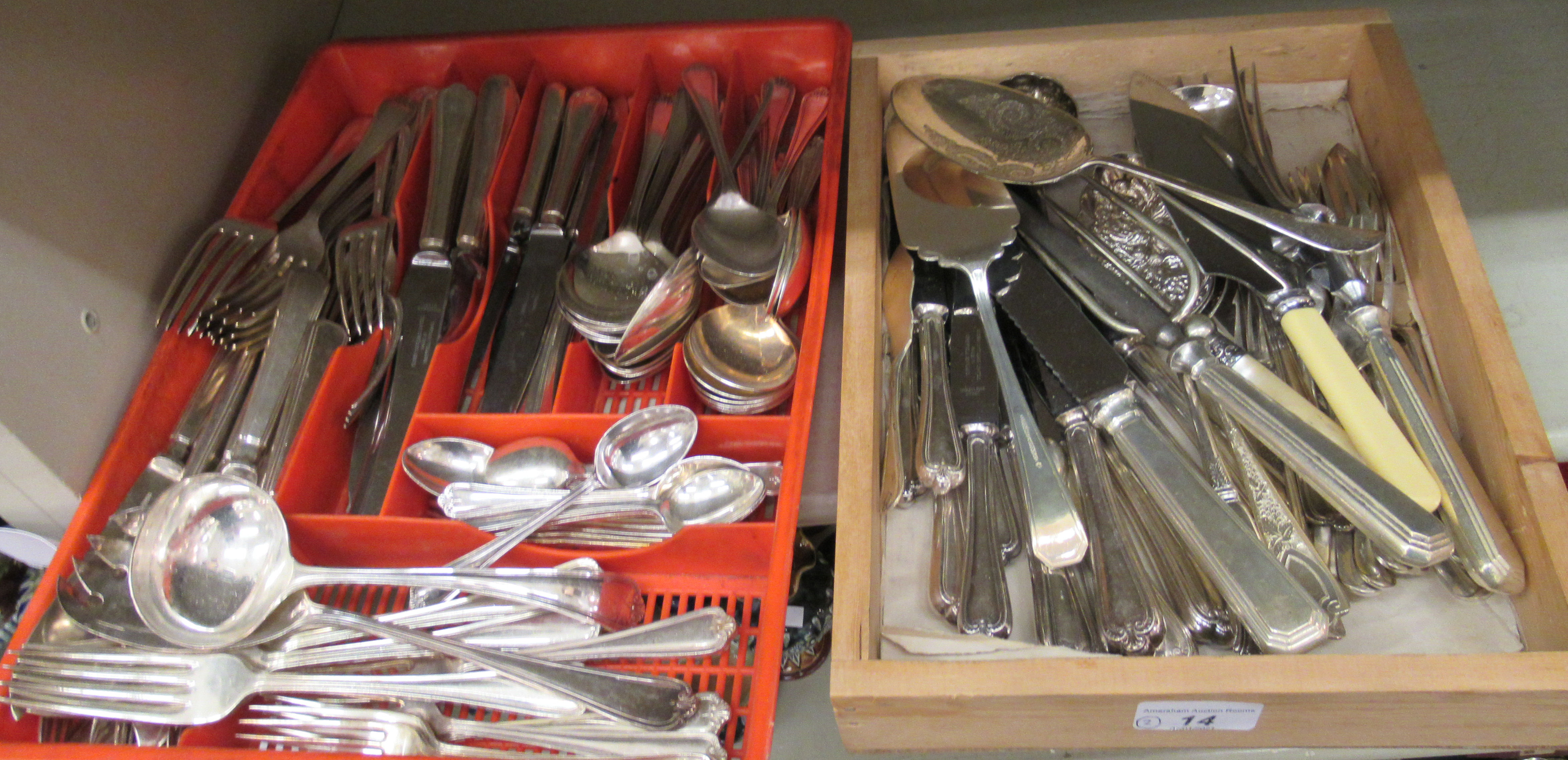 Variously patterned EPNS and stainless steel cutlery and flatware OS5