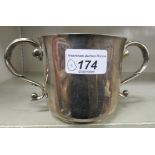 A 1930s silver twin handled mug London 1931 OS10