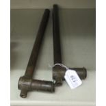 Two R&J Beck (1917 & 1918) WD issue Great War handheld trench periscopes (Please Note: this lot is