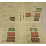 Postage stamps, Great Britain: eleven King George V Commemorative six and four block booklet panes,